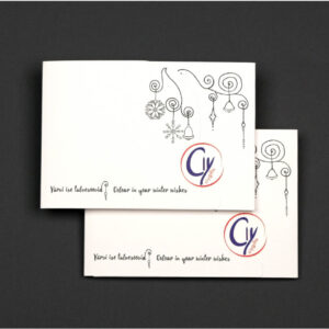 TWO card sets “Colour In Your winter wishes”