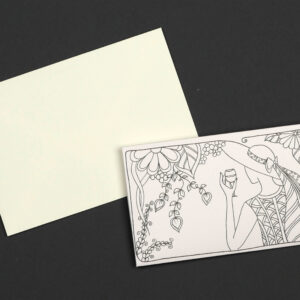 Card set “Colour In Your money holder card” + 5 envelopes